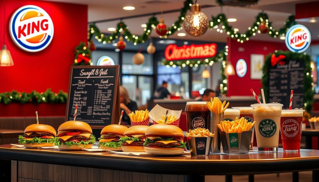 Burger King Christmas menu pricing