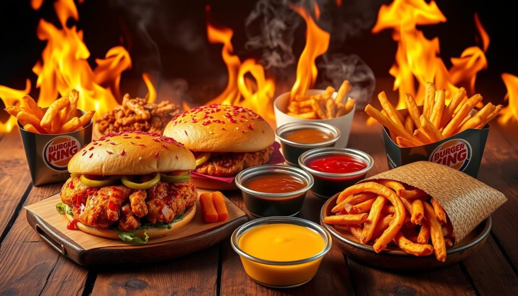 Burger King fiery menu items