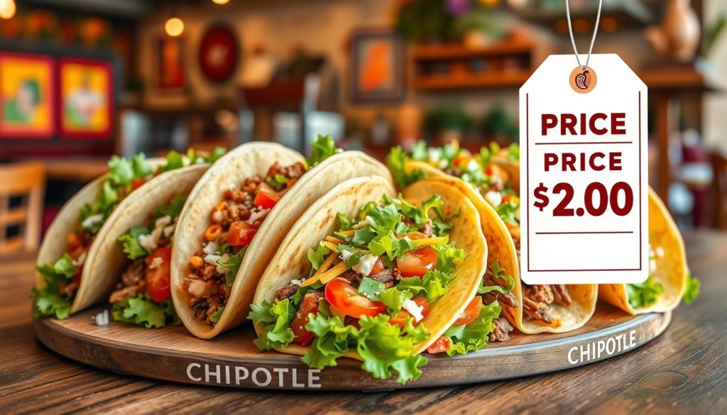 Chipotle tacos prices