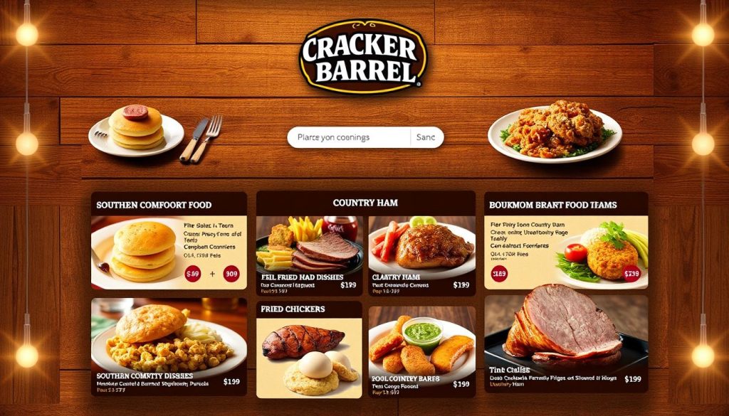 Cracker Barrel online menu