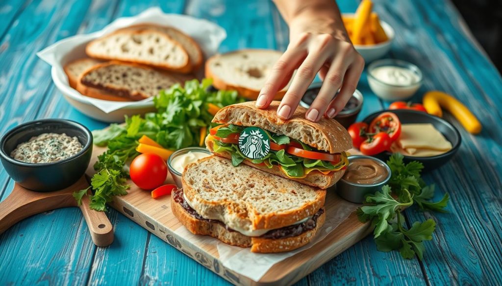 Customizing Starbucks sandwich