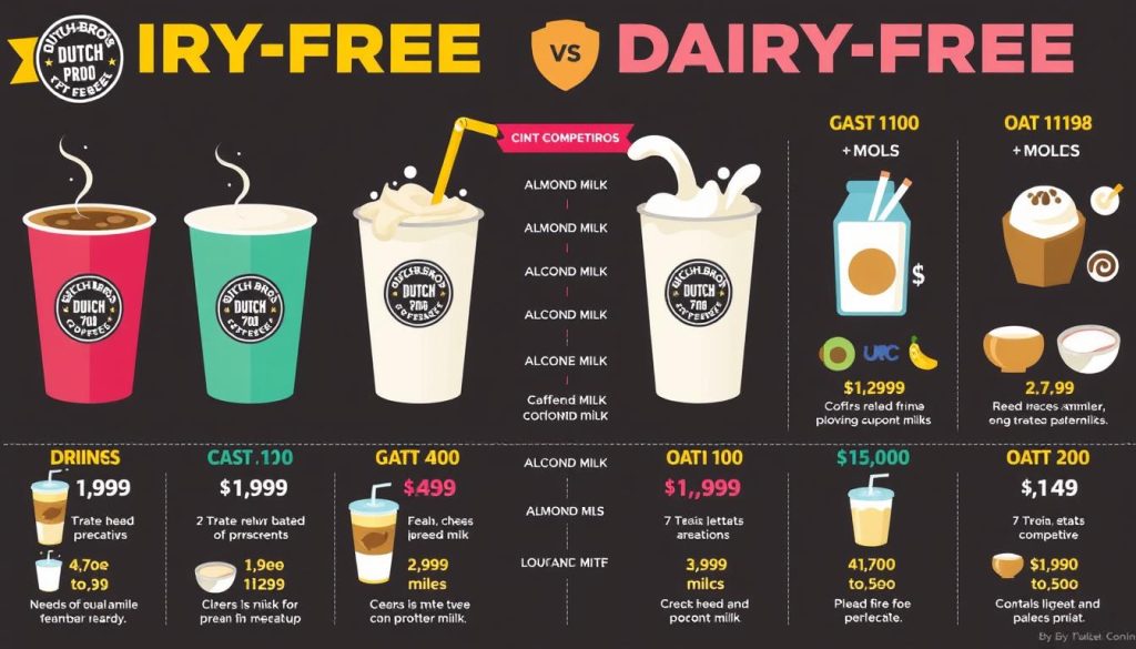 Dairy free menu comparison