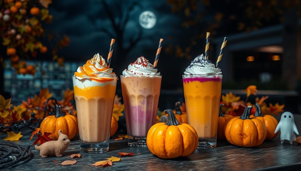 Halloween-themed menu items