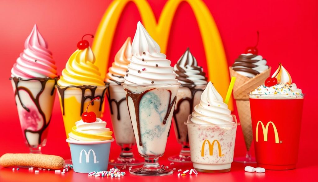 McDonald's US ice cream menu