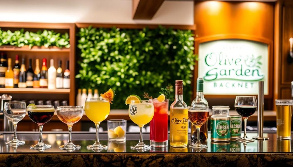 Olive Garden bar menu