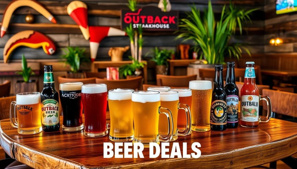 Outback Steakhouse beer deals