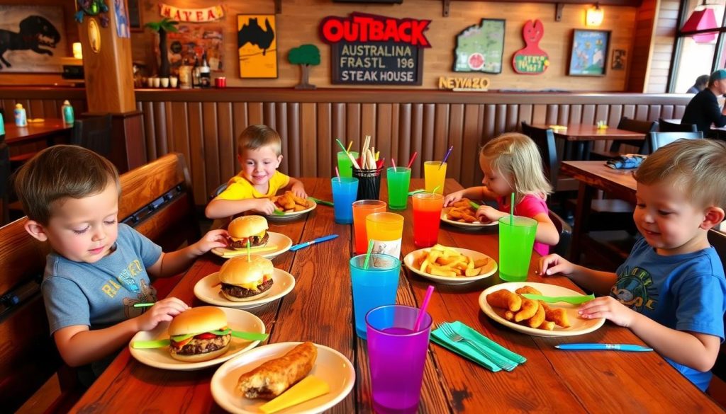 Outback Steakhouse children's dining