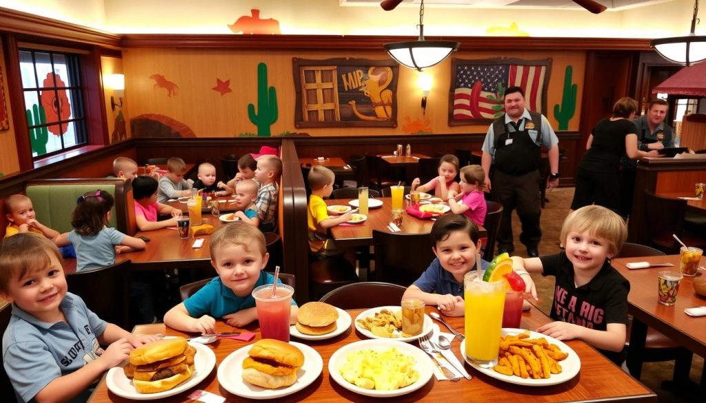 Outback Steakhouse children's dining events