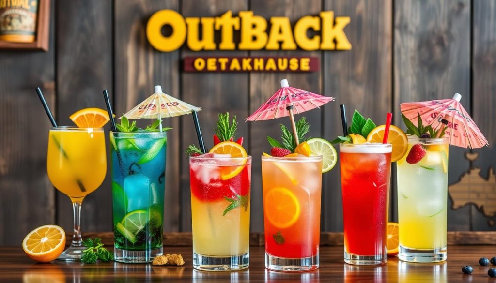 Outback Steakhouse cocktail selections