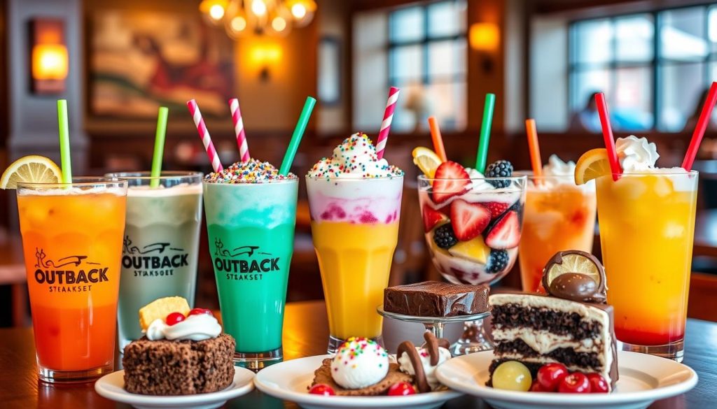 Outback Steakhouse drinks and desserts for kids