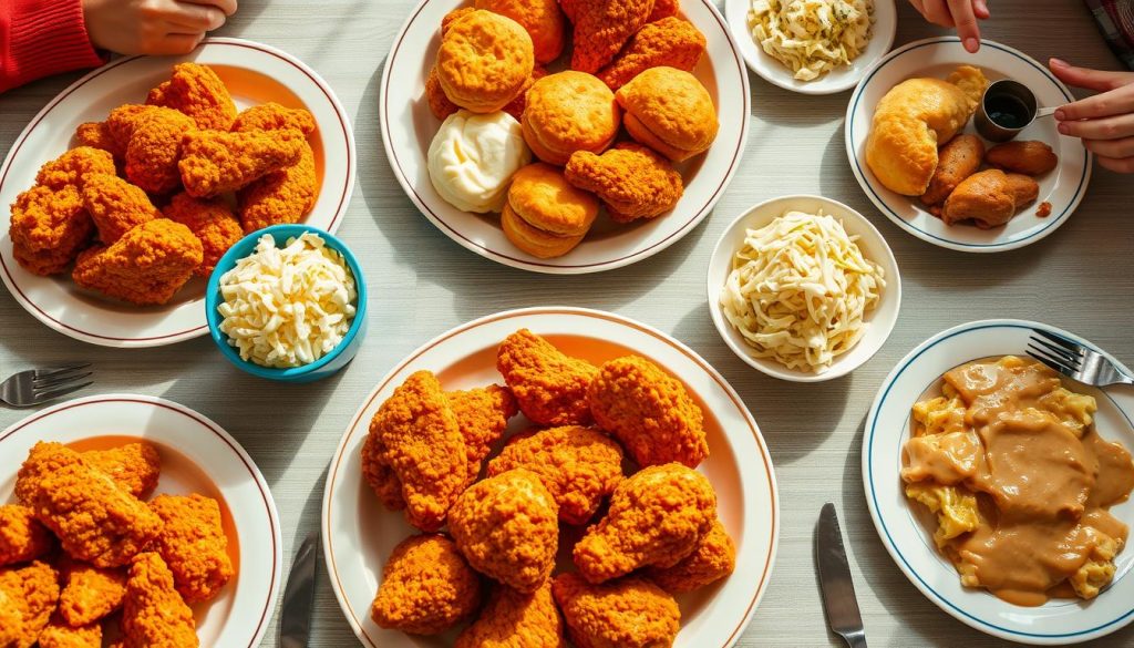 Popeyes family dinner menu