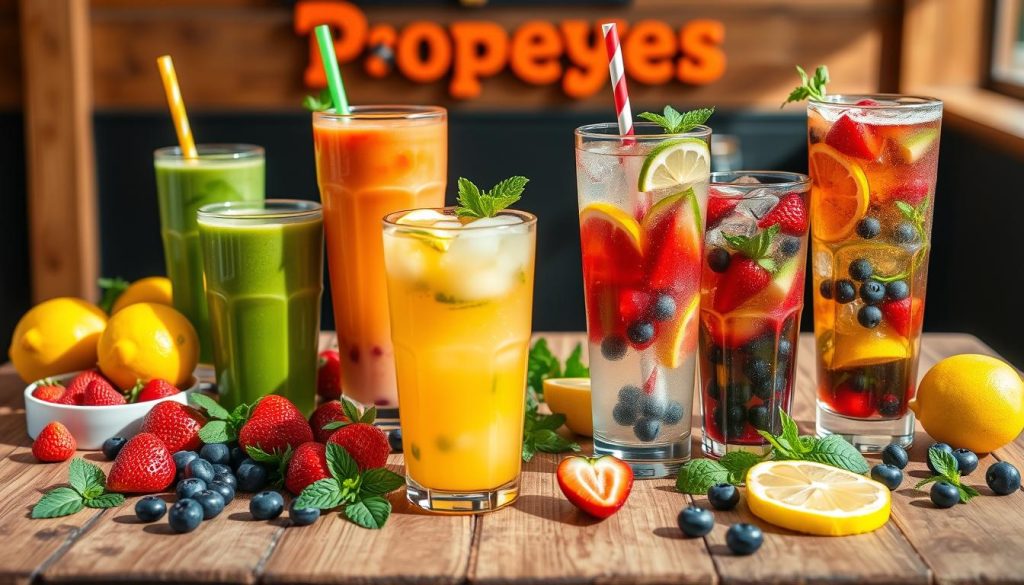 Popeyes healthy drink options