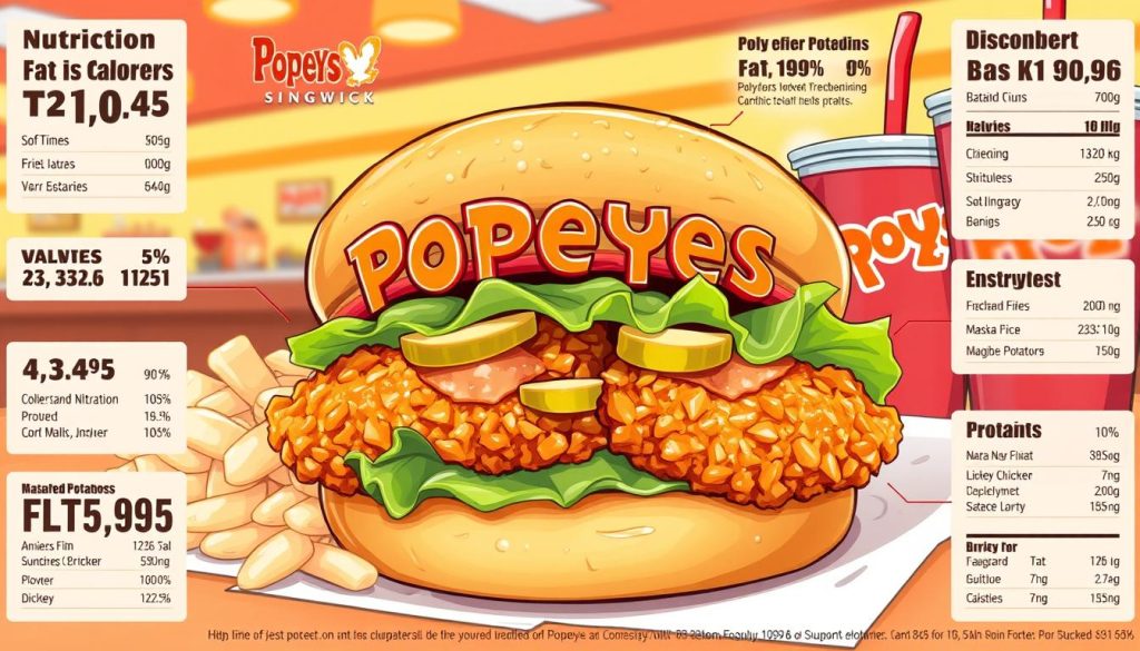 Popeyes sandwich nutritional information