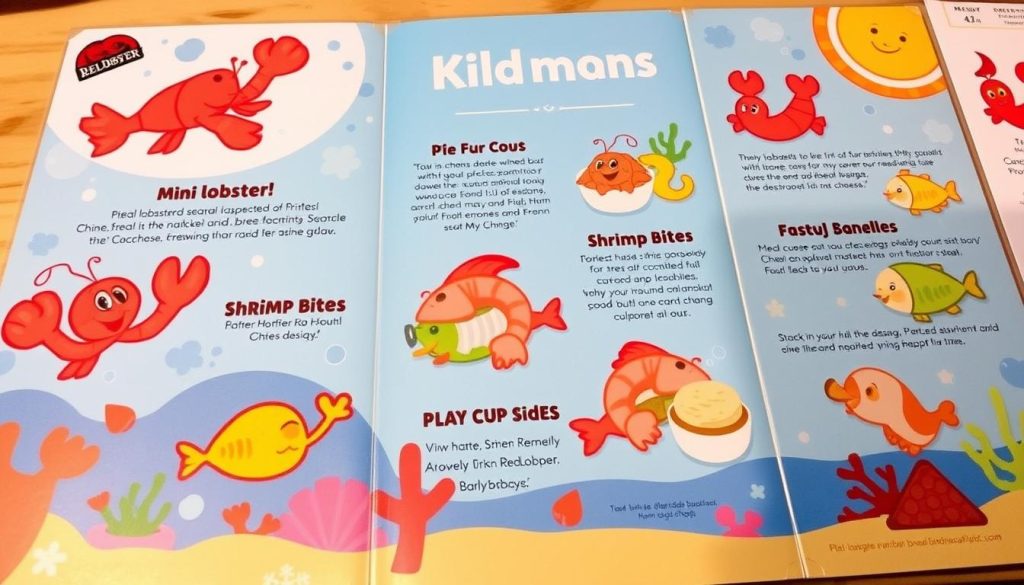 Red Lobster kid's menu