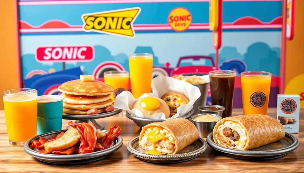 Sonic Drive In breakfast menu