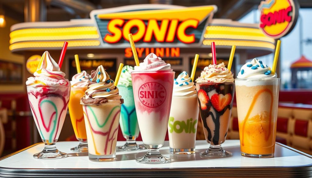 Sonic drive in dessert menu