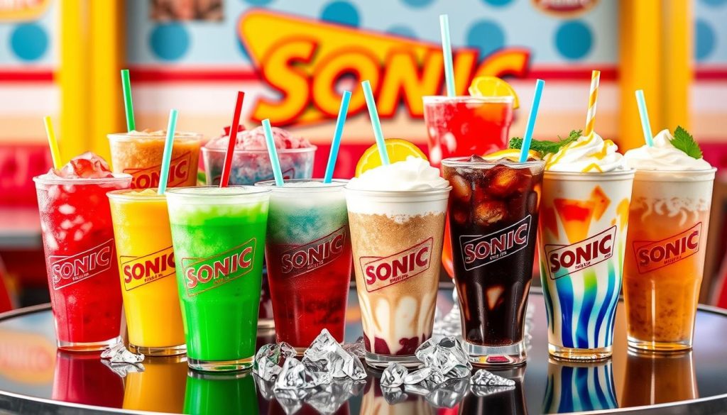 Sonic drive in drink menu