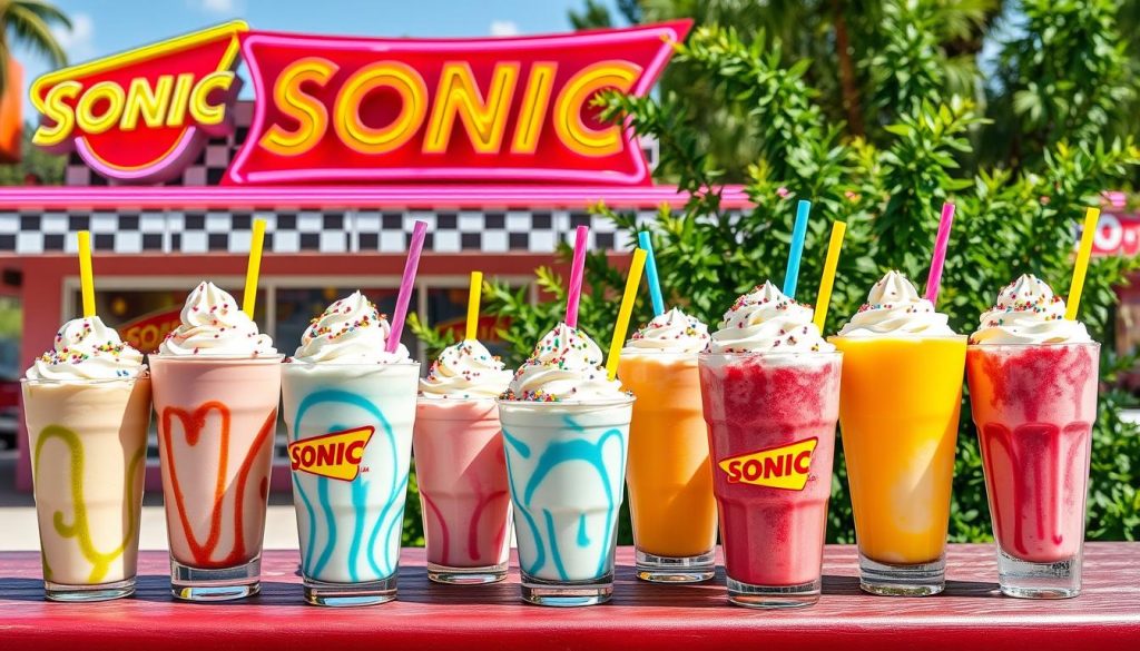 Sonic ice cream drinks