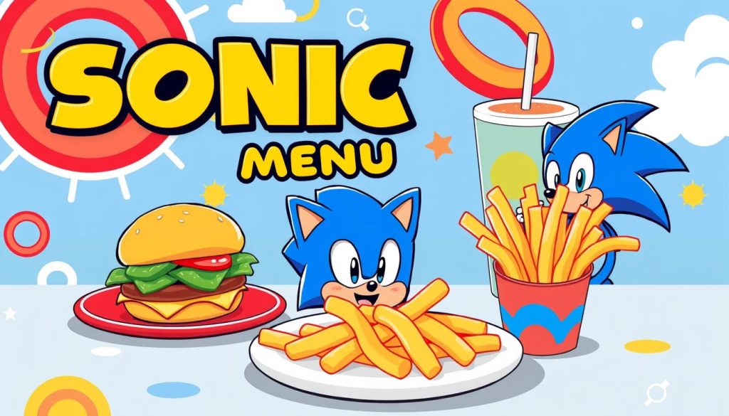 Sonic kids menu