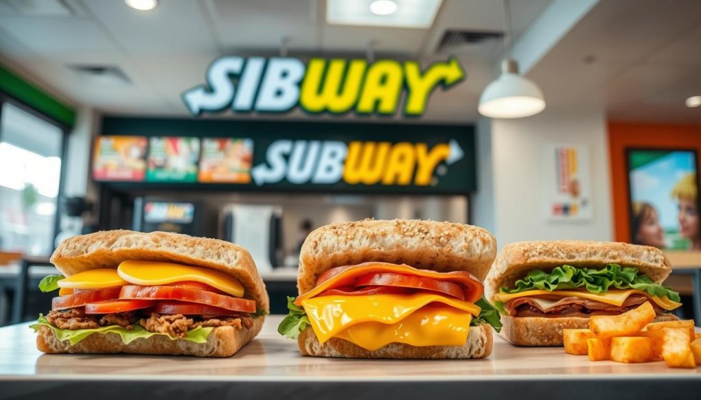 Subway breakfast menu