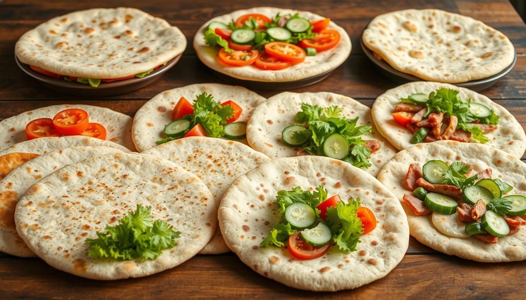 Subway flatbread selection