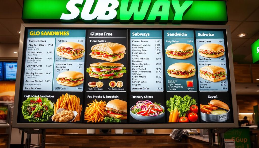 Subway gluten-free menu