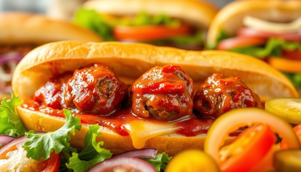 Subway menu meatball sub