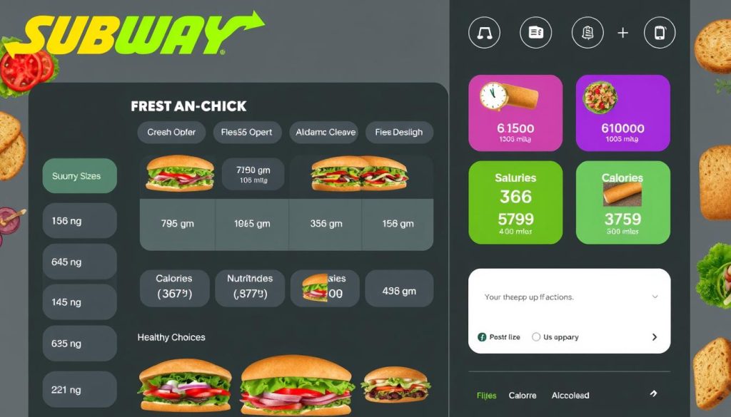 Subway nutrition calculator