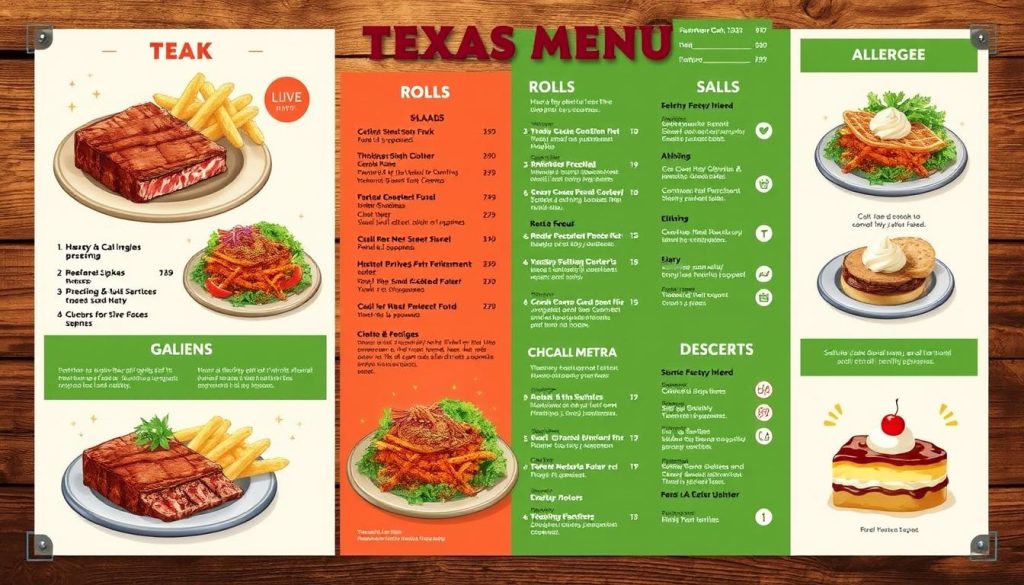 Texas Roadhouse allergen menu