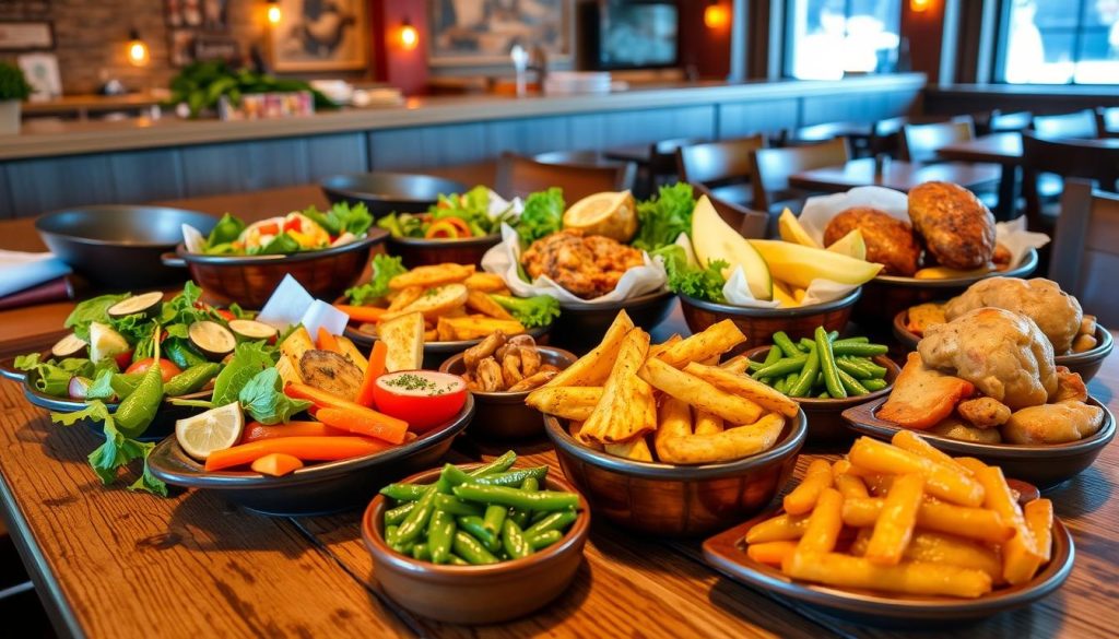 Texas Roadhouse veggie selection