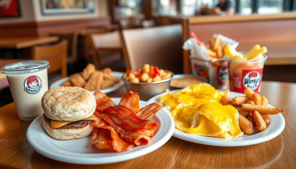 Wendy's breakfast menu