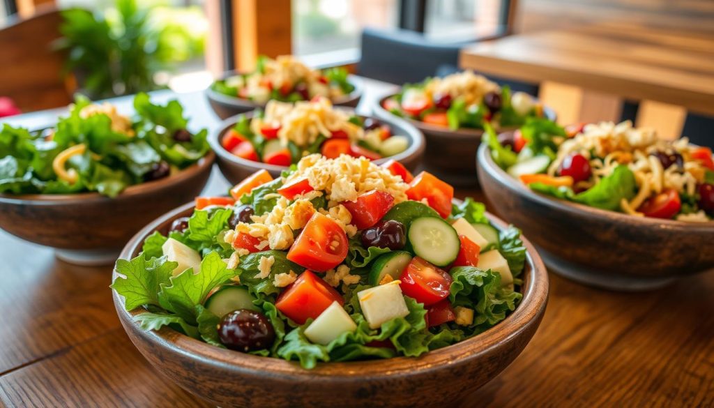 Wendy's dine-in salads