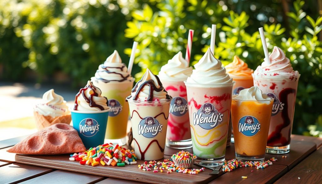 Wendy's frozen treats selection