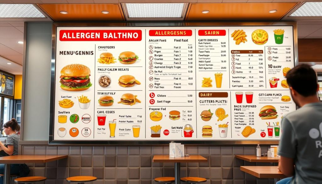 Wendy's menu for allergies