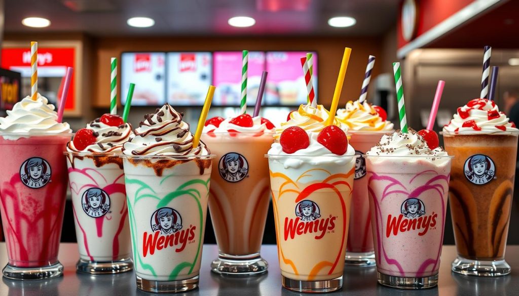 Wendy's milkshake price options