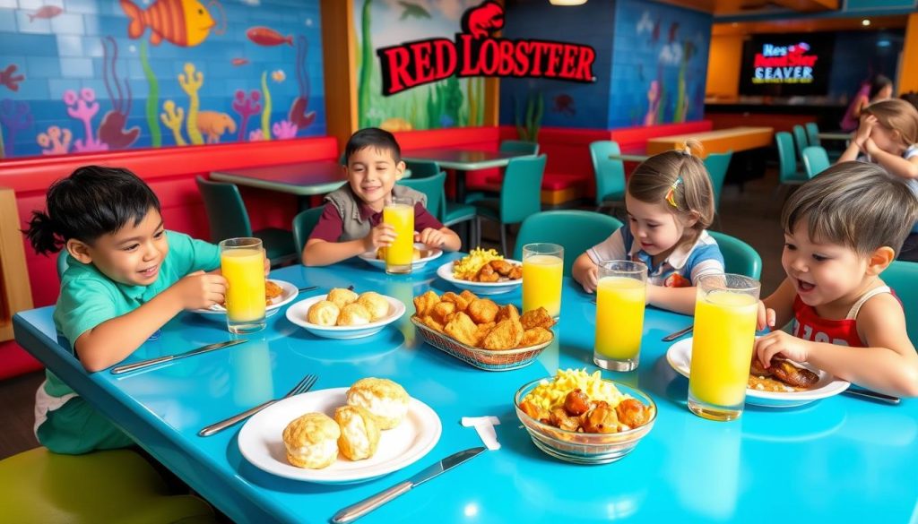 best kids menu at Red Lobster