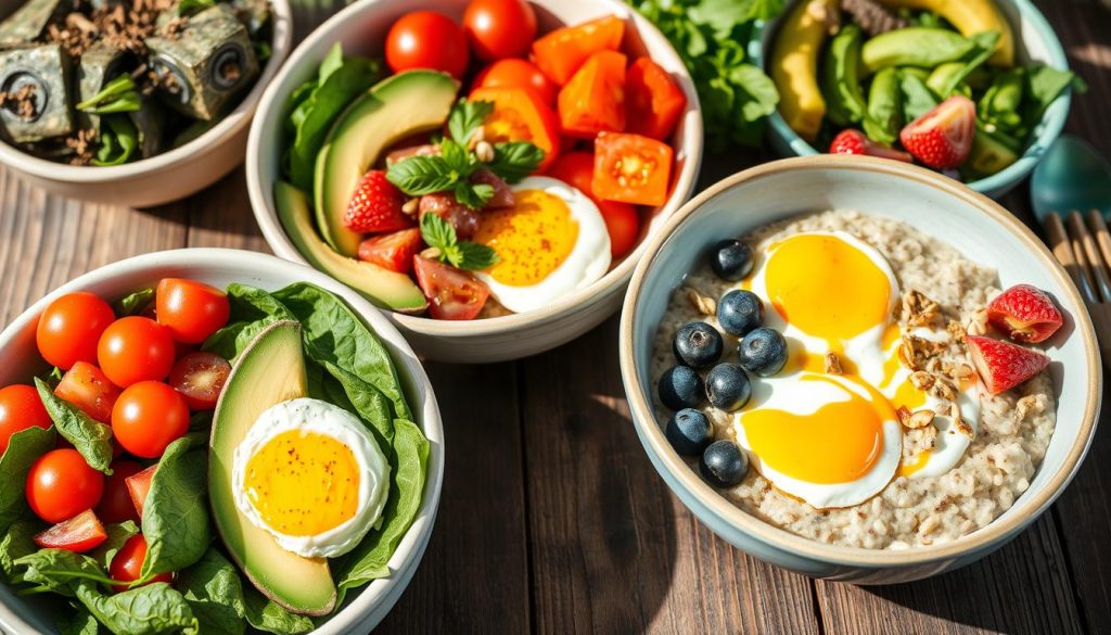 breakfast bowls and oatmeal options