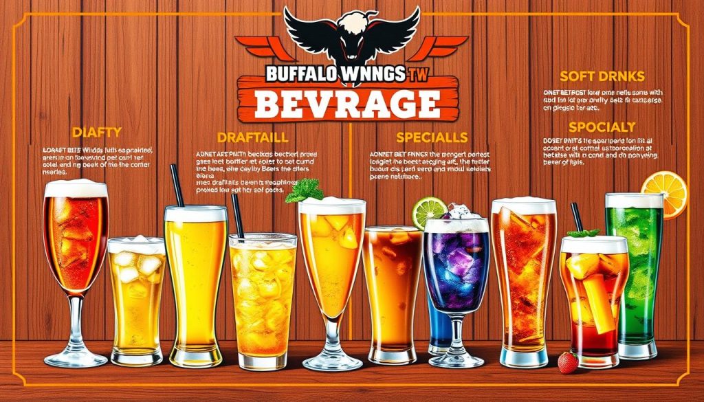 buffalo wild wings beverage menu with price