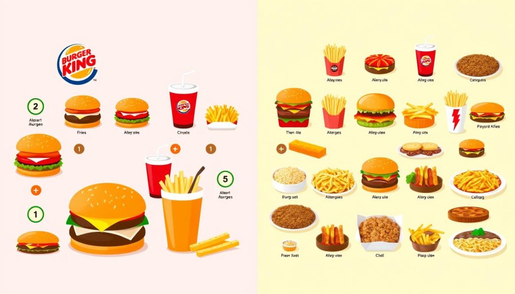 burger king vs competitors allergen information