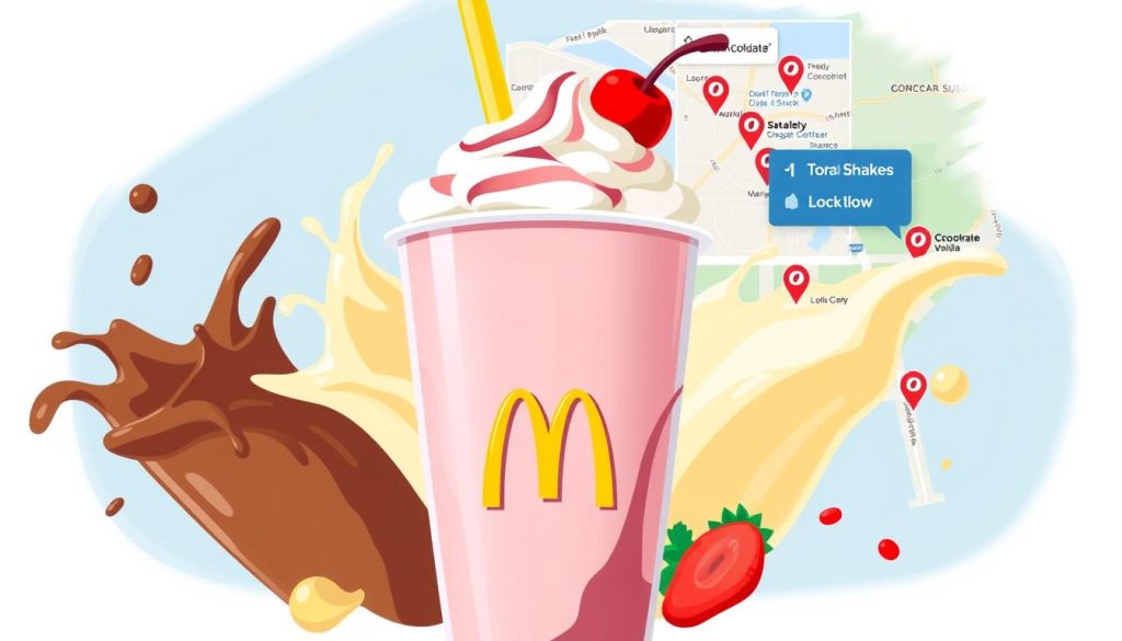 convenient McDonald's shake finder