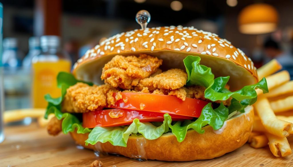 crispy chicken sandwich details