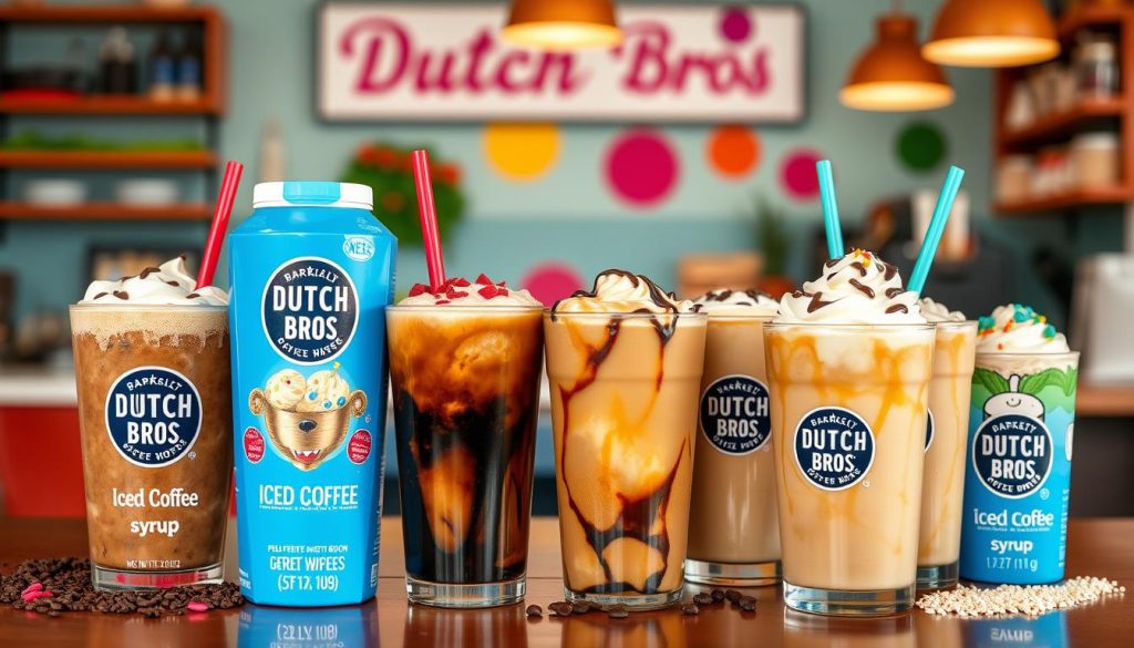 customizing Dutch Bros iced coffee