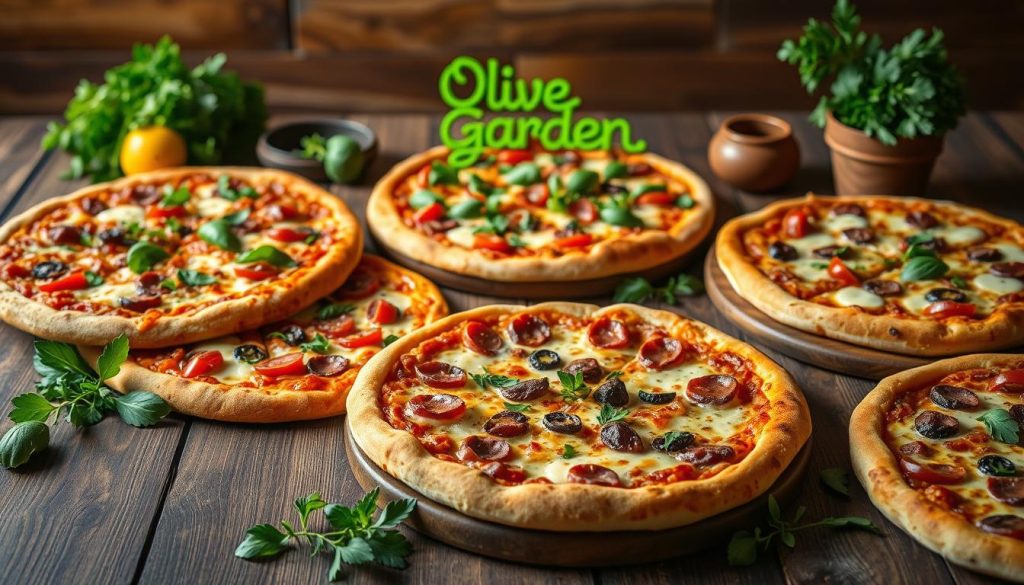 explore Olive Garden pizza menu