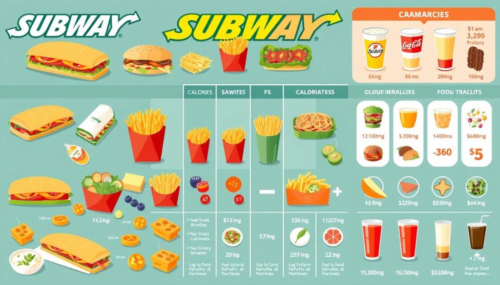 fast food nutritional comparison