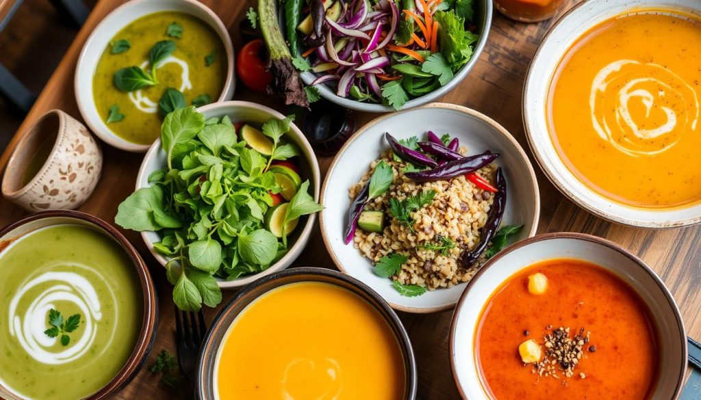 gluten-free soups and fresh gluten-free salads