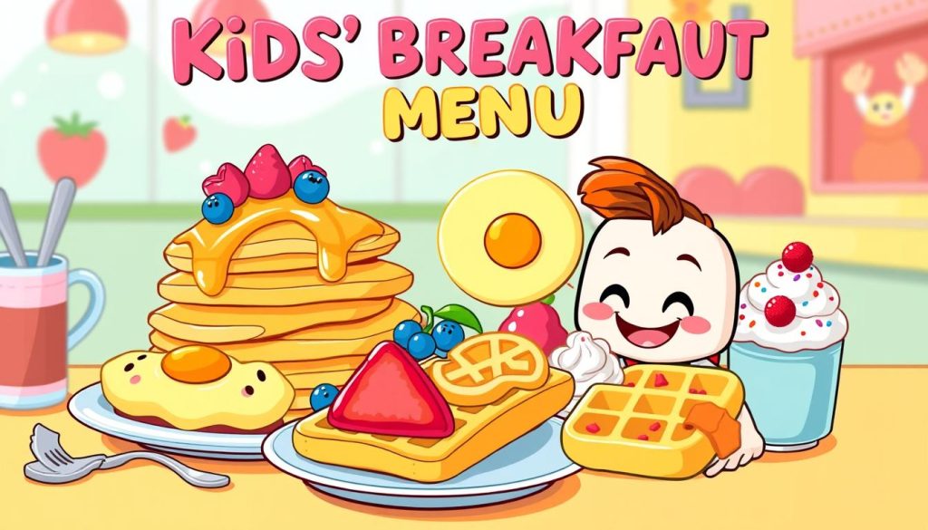 kids' breakfast menu