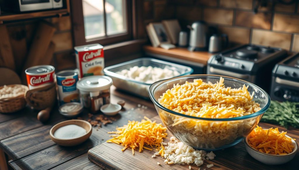 making hashbrown casserole