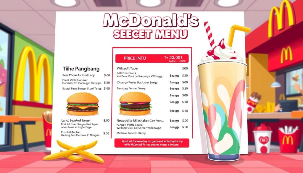 mcdonald's secret menu price list