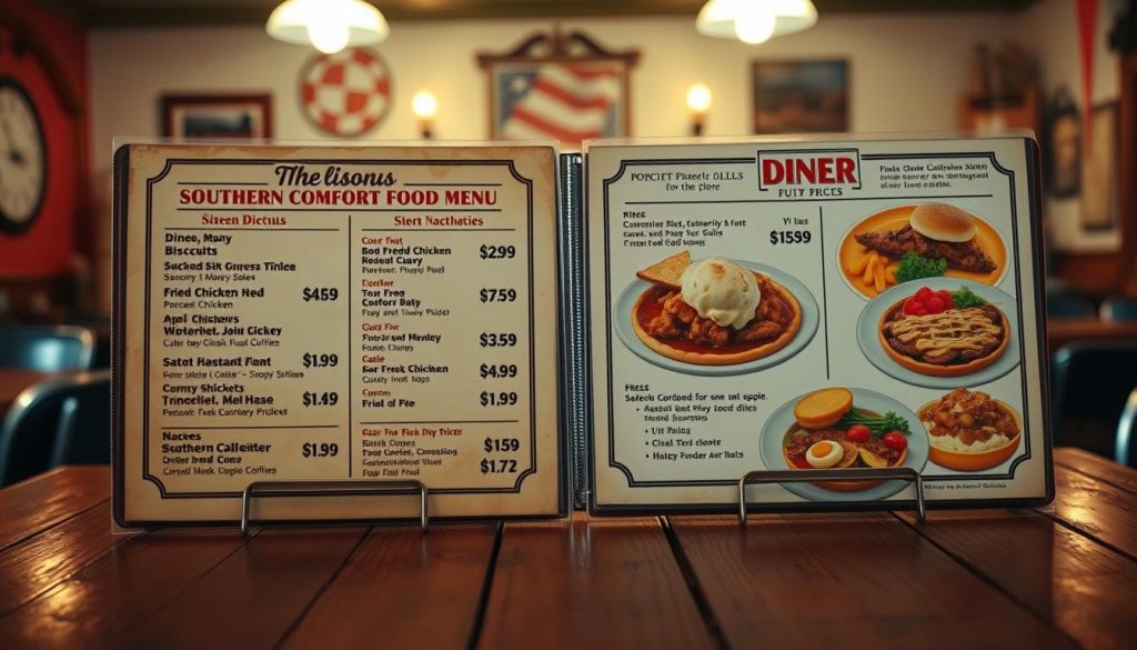 menu price comparison