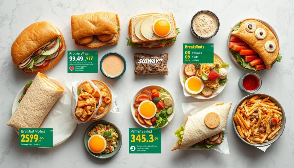 nutritional information subway breakfast items